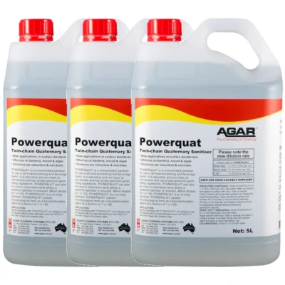 Agar Powerquat Twin Chain Sanitiser - 3 X 5Lt