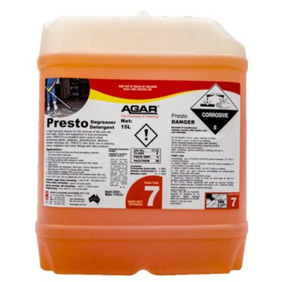 Agar Presto Kitchen Degreaser Detergent - 15Lt