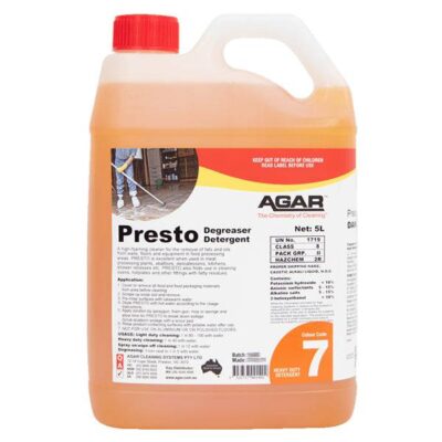 Agar Presto Kitchen Degreaser Detergent - 5Lt