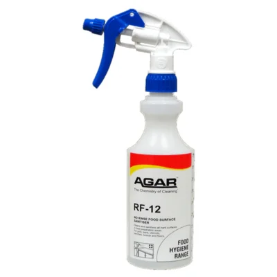 Agar RF12 No Rinsing Food Grade Sanitiser Concentrate - 500ml Empty Dispensing Bottle