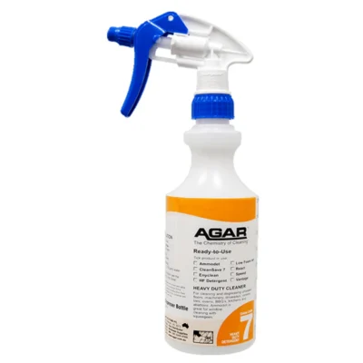 Agar React Degreaser for Smoke or Fire Restoration and Road Dirt - 500ml Empty Dispensing Bottle