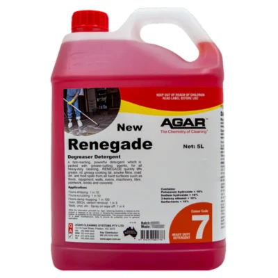 Agar Renegade Degreaser Detergent for Mud, Oil Films and Grease - 5Lt