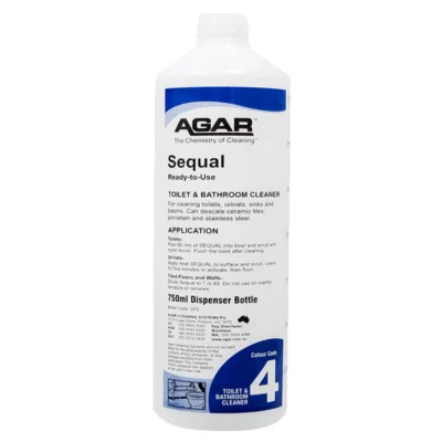 Agar Sequal Toilet Bowl and Urinal Cleaner - 750ml Dispenser Bottle