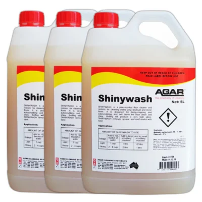 Agar Shinywash Cleaner and Polisher - 3 X 5Lt