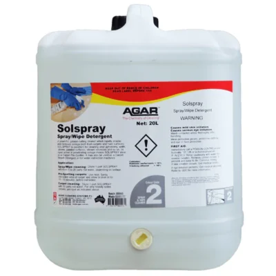 Agar Solspray Spray and Wipe Detergent - 20Lt