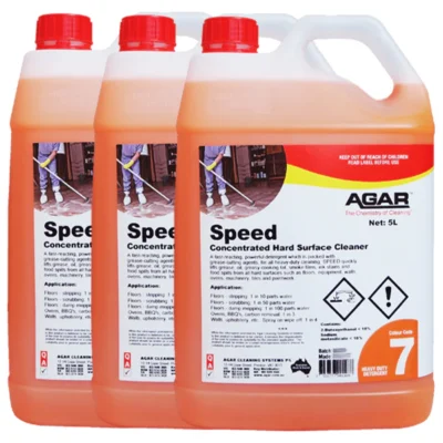Agar Speed Concentrated Grease Cutting Detergent - 3 X 5Lt