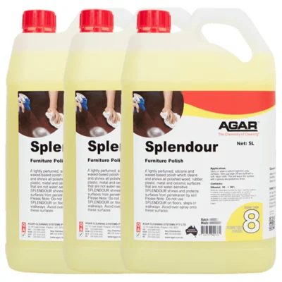 Agar Splendour Furniture Polish - 3 X 5Lt