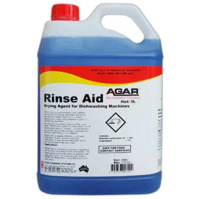 Agar Rinse Aid Spot Free Drying Agent For Commercial Dishwashing Machine - 5Lt