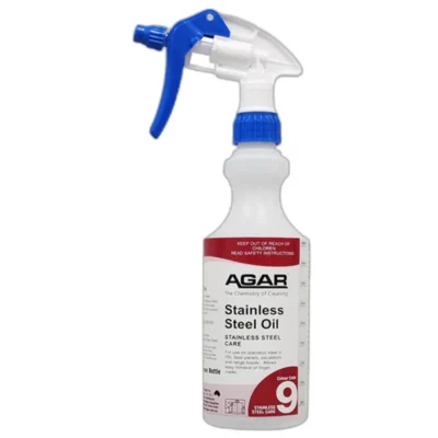 Agar Stainless Steel Oil – Shine & Protect Metal Surfaces Easily - 500ml Empty Dispenser Bottle