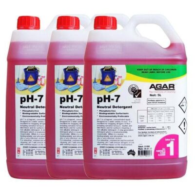 Agar pH7 Neutral Hard Floor Detergent Eco Friendly - 3 X 5Lt