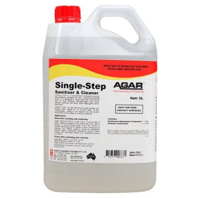 Agar Single Step Food Grade Sanitiser and Cleaner - 5Lt