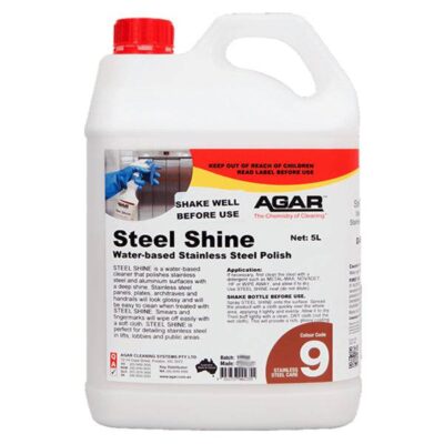 Agar Steel Shine Water Based Polish - 5Lt