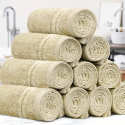 Facial Towels 500GSM 10 Pack 30X30cm Taupe
