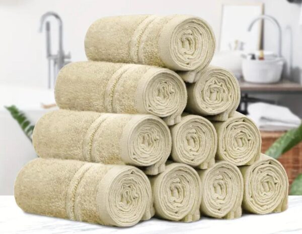 Facial Towels 500GSM 10 Pack 30X30cm Taupe