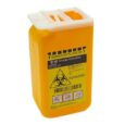 0.87 Litre Sharps Container BD yellow biohazard container for safe needle syringe and lancet disposal