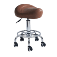Tuscany Comfort Saddle Stool tan salon saddle stool for beauty spa and clinic treatment rooms