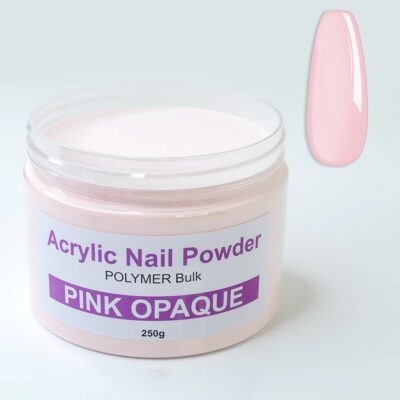 Acrylic Powder Polymer - 250gm - PINK OPAQUE