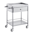 Stainless Steel Service Trolley clinical trolley with 100kg load capacity for salon and clinic use