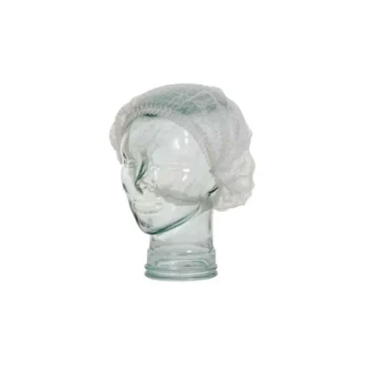 Disposable Crinkle Cap Hair Nets Moroccan Tan 100pcs