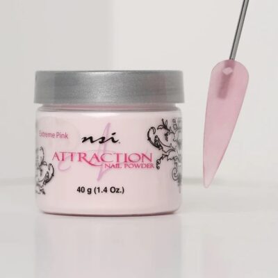 Extreme Pink Nail Powder NSI Attraction 40g acrylic powder for professional nail enhancements