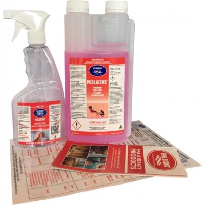 Premium Disinfectant Pedi.Giene 1L Starter Pack for pedicure salon hygiene and cleaning