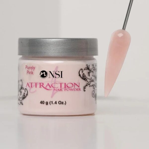 Purely Pink Acrylic Powder NSI Attraction 40g acrylic nail powder for professional nail enhancements