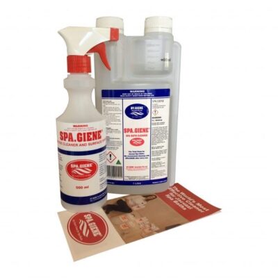 Spa Bath Cleaner Spa.Giene 1L Starter Pack for spa bath sanitising and salon hygiene