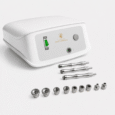 Dermaglow Microdermabrasion System with three handpieces and nine treatment tips