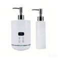 Massage oil warmer with digital temperature control and pump bottles