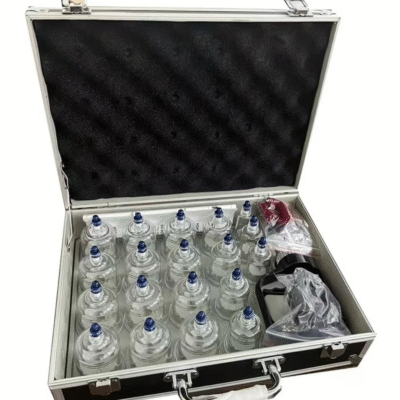 Professional cupping kit cup sizes from 30 mm to 62 mm