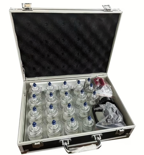 Professional cupping kit cup sizes from 30 mm to 62 mm