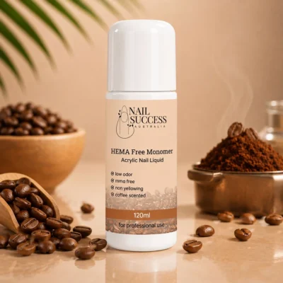 Acrylic Nail Liquid Monomer Coffee HEMA Free - 120ml