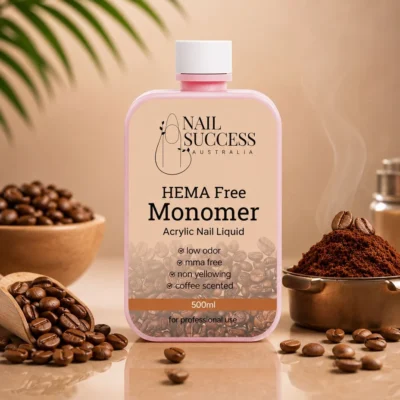 Acrylic Nail Liquid Monomer Coffee HEMA Free - 500ml