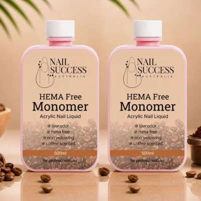 Acrylic Nail Liquid Monomer Coffee HEMA Free - 1000ml