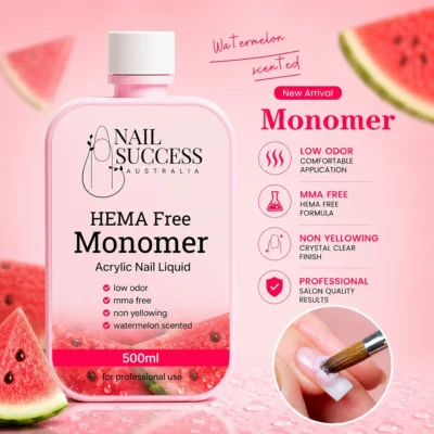 Acrylic Nail Liquid Monomer Watermelon HEMA Free - 500ml