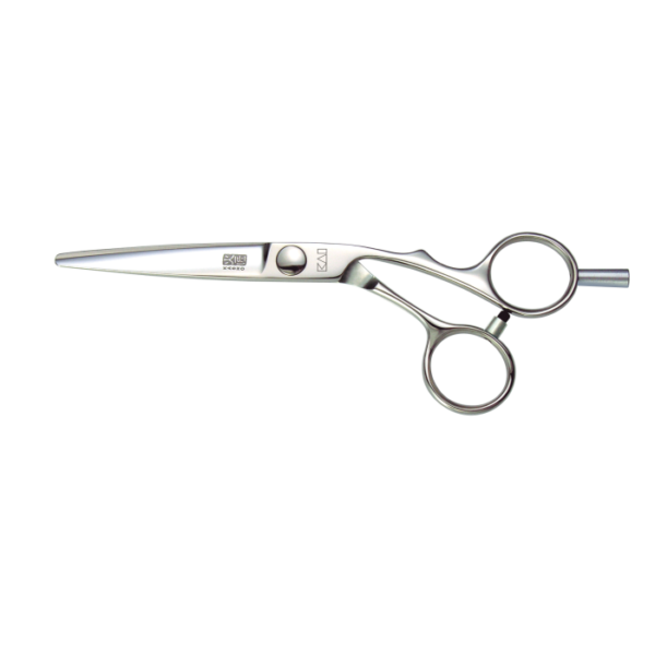Kasho Silver scissors offset hair cutting scissors