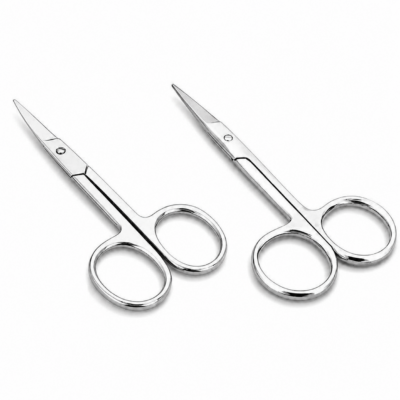 NSI Nail Scissors with straight and curved stainless steel blades