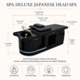 Spa Deluxe Japanese Head Spa dimensions showing 200 cm length and 65 cm width