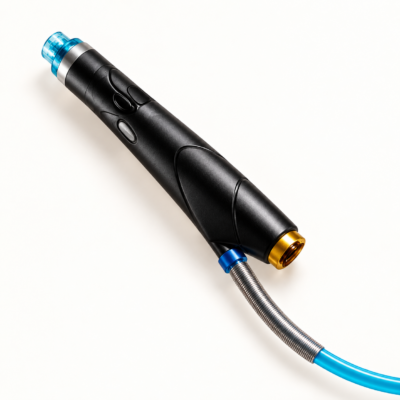 Booster Handle facial treatment attachment with blue tip and hose