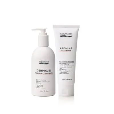Dermojel & Refining Clay Mask - Pore Refining Duo - 300ml & 125ml