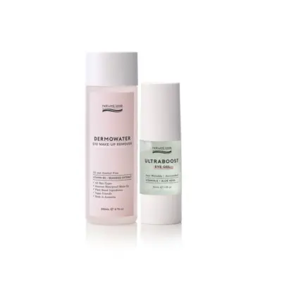 Dermowater Eye Makeup Remover & Ultraboost Eye Gel Duo - Bright Eye Duo - 200ml & 30ml