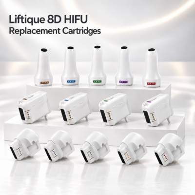 Liftique 8D HIFU Single Line cartridge pack of 7 with depths from 1.5 mm to 13.0 mm