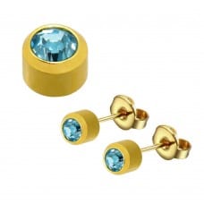 March (Aquamarine) Birthstone Earrings