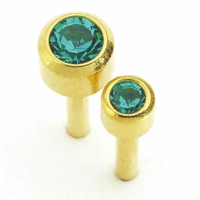 December (Blue Zircon) Birthstone Earrings