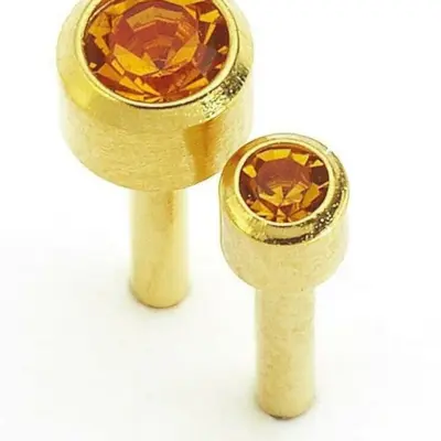 November (Topaz) Birthstone Earrings