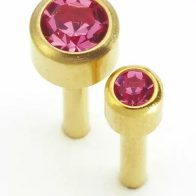 October (Rose Zircon) Birthstone Earrings