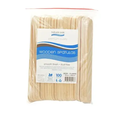 Natural Look Wooden Spatulas (X-Large)