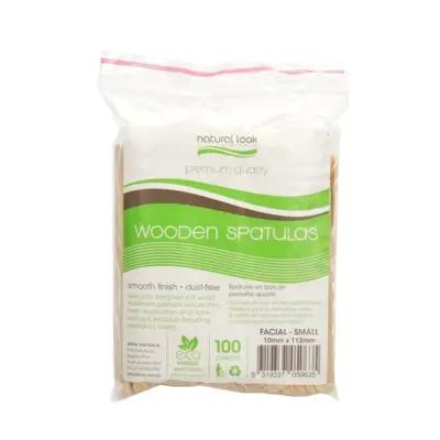 Natural Look Wooden Spatulas (Small) - 100pk