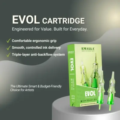 Emalla Evol 5 Round Liner Cartridges - 10 Gauge | 0.30mm - Long Taper