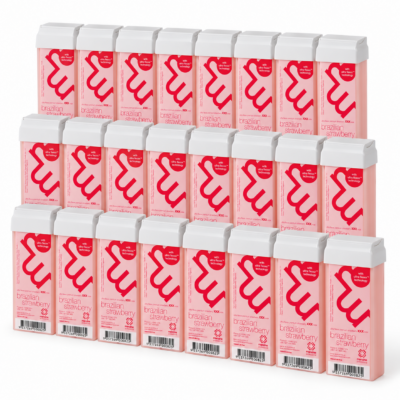 Mancine Professional ‘Ultra Flexxx’ Roll-On Wax / Brazilian Strawberry - 24 packs